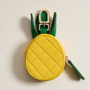 Leather Pineapple Coin Purse Bag Charm